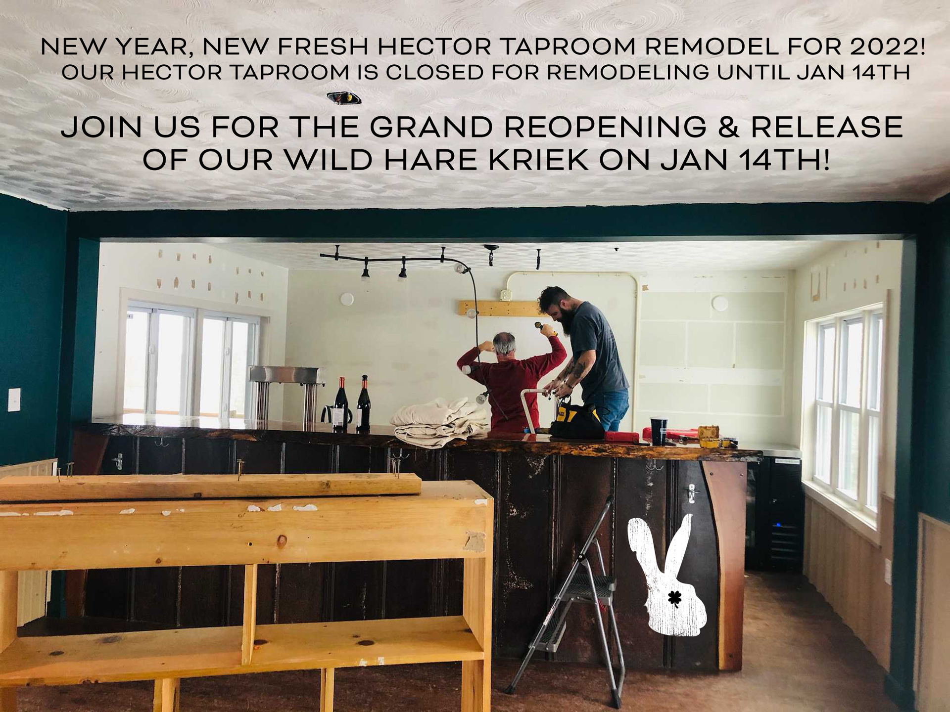 NEW YEAR, NEW FRESH HECTOR TAPROOM REMODEL FOR 2022! 