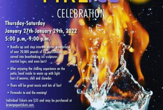  Fire & Ice Celebration at the Watkins Glen Harbor Hotel 2022 ICE BAR in Watkins Glen